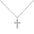 Zircon cross necklace