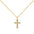 Zircon cross necklace