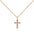 Zircon cross necklace